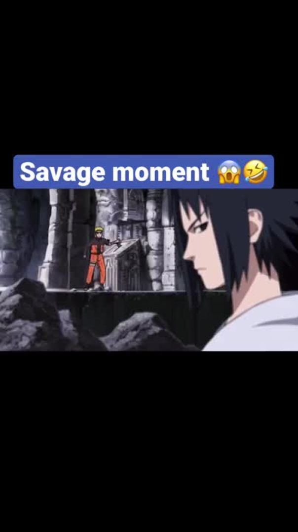 The only time Sasuke spoke to Hinata in Naruto Shippuden 🤣_ Sasuke Savage moments😈 #shorts