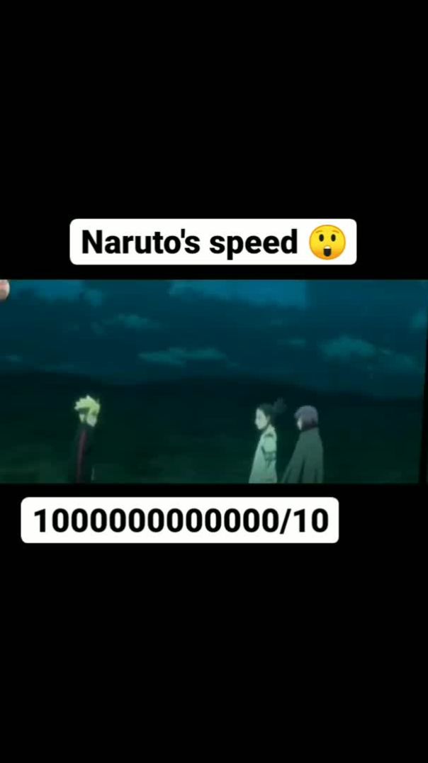 naruto's speed😮