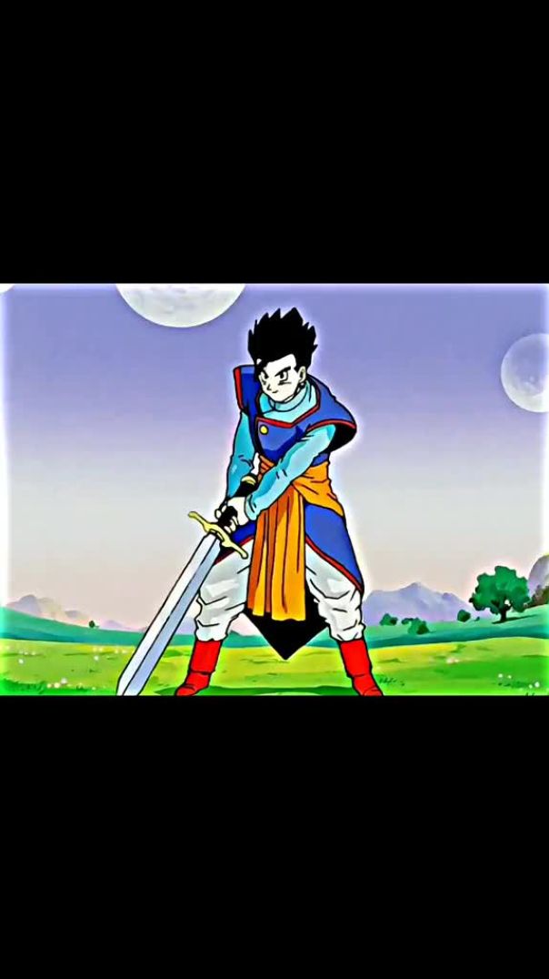 Goku breaks the Z Sword 🔥🔥#goku#gohan#dbz#anime#sword